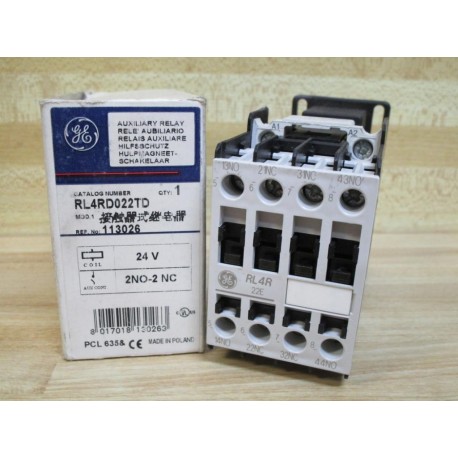 General Electric RL4RD022TD General Electric Relay Rl4RD022TD MOD1