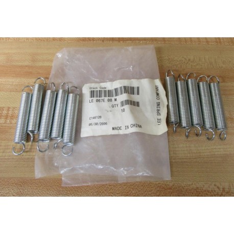Lee Spring LE 067E 08 M Extension Spring LE067E08M (Pack of 10)