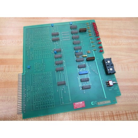 Milacron 3-531-3454A Circuit Board 35313454A - Used