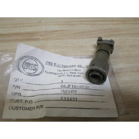 Burndy G6JF104PNH Connector G6JF10-4PNH