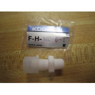 Koganei F-H-MC-6-1 Fluororesin Fitting Male Connector 6mm