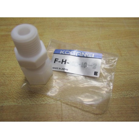 Koganei F-H-MC-10-2 Male Fluoro-Resin Auxiliary Device Fitting