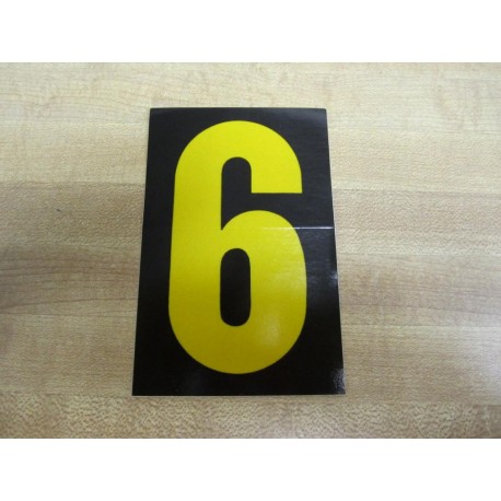 Thomas And Betts WRLUM6 Reflective Number (Pack of 9) - New No Box