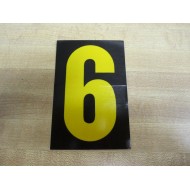 Thomas And Betts WRLUM6 Reflective Number (Pack of 9) - New No Box