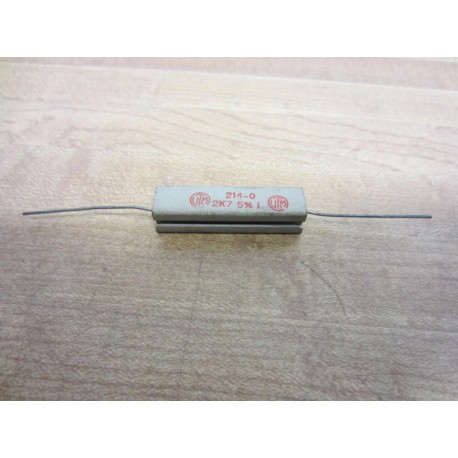 UTM 214-0 2140 214 0 Resistor 2K7 5% 1 (Pack of 6) - New No Box