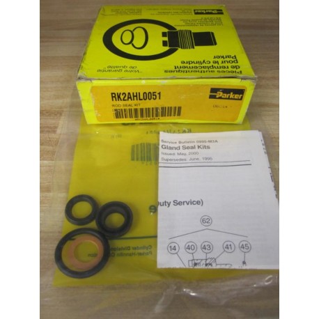 Parker RK2AHL0051 12" Rod Seal Kit