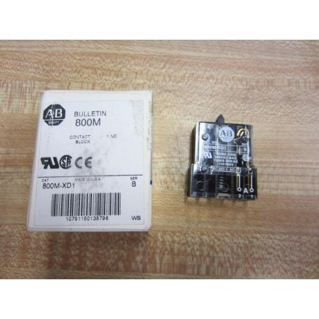 Allen Bradley 800M-XD1 Contact Block 800MXD1