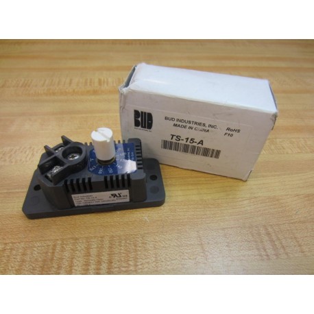 Bud Industries TS-15-A Temp-Stat Switch TS15A