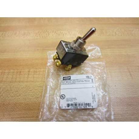 Hubbell HBL21 DPST Toggle Switch