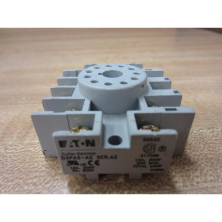 Cutler Hammer D3PA3-A2 Eaton Relay Socket D3PA3A2 (Pack of 7) - New No Box