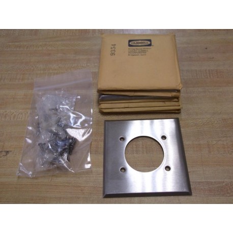 Hubbell 9354 Stainless Steel Cover Plate Wall 15-Pack - New No Box