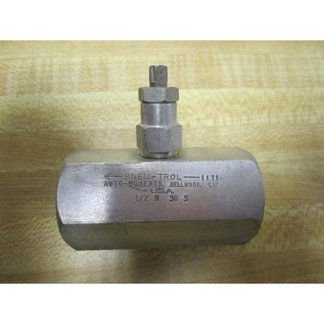 Pneu-Trol 12 N 30 S Pneu-Trol N 30 S Check Valve - New No Box