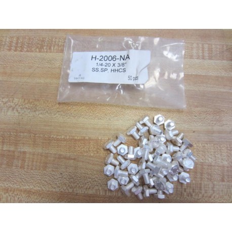 H-2006-NA Hex Head Screw 14-20x38" (Pack of 50)