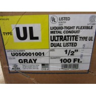 Ultratite U050001001 Liquid Tight Flexible Metal Conduit - 100 Foot Size 12