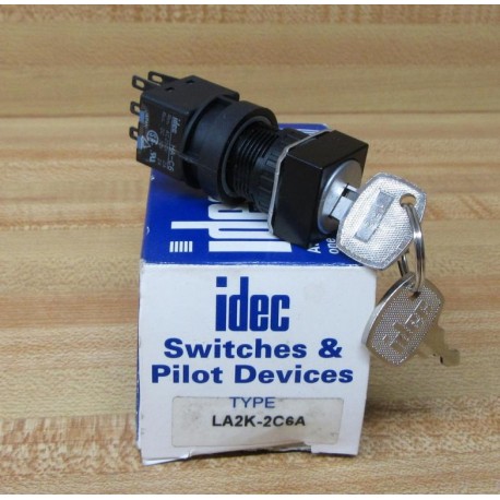 IDEC LA2K-2C6A Keyed Switch LA2K2C6A