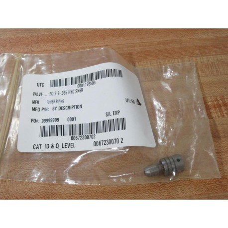 Power Piping P0 2 B .035 Valve P02B035