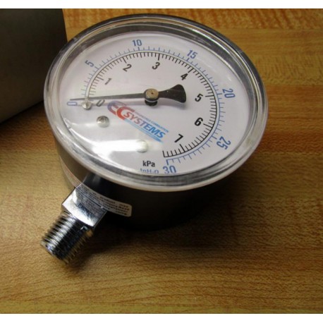 Engineered Combustion Systems Pressure Gauge 0-30