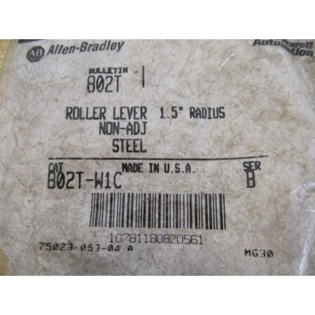 Allen Bradley 802T-W1C Lever Arm 802TW1C Series B