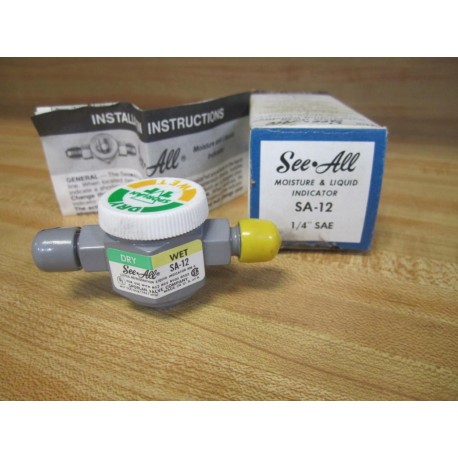 Sporlan SA-12 See-All Moisture & Liquid Indicator SA12