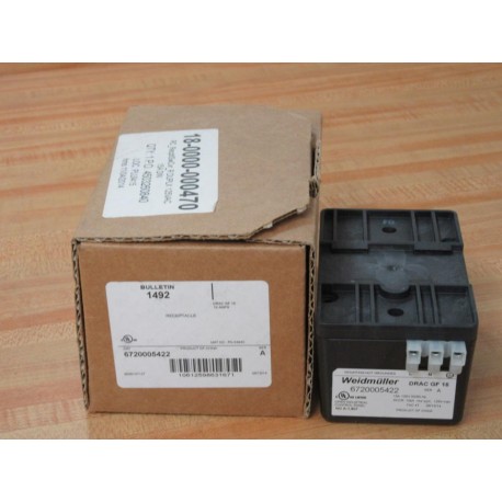 Weidmuller DRAC GF 15 Receptacle 6720005422