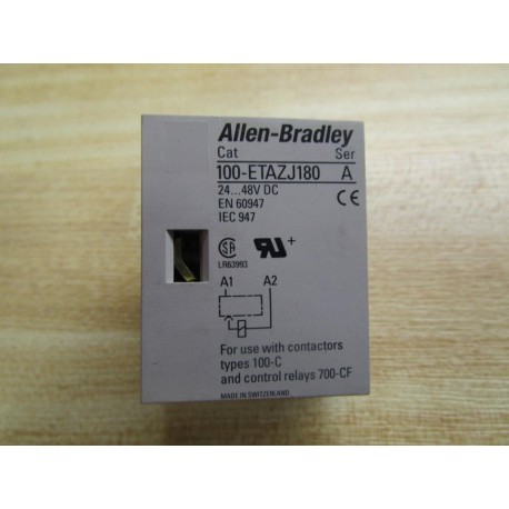 Allen Bradley 100-ETAZJ180 Electronic Timing Module 100ETAZJ180 - New No Box