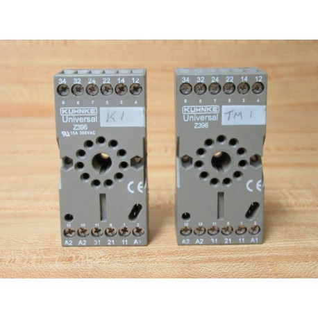 Kuhnke Z396 Relay Socket (Pack of 2) - Used