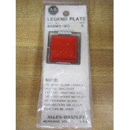 Allen Bradley 800MS-WC Plate Red Lens (Pack of 2)