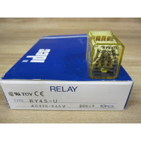 Idec RY4S-UAC220-240V Relay RY4SUAC220240V (Pack of 10)