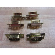 Cinch DE9PV Pack Of 6 Connectors 9-Pins - New No Box