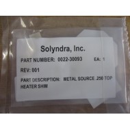 Solyndra 0022-30093 Metal Source Top Heater Shim .250 (Pack of 5)