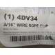 Grainger 4DV34 Clip For 316 WireRope (Pack of 11)