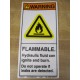 Clarion H6020-GKWVPJ Flammable Warning Label H6020GKWVPJ (Pack of 4)