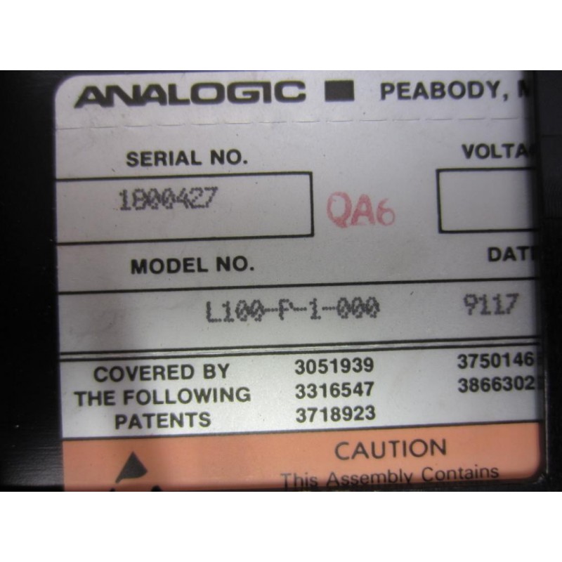 Details about   ANALOGIC 100-P-1-000 PWT PROGRAM PANEL USED * 