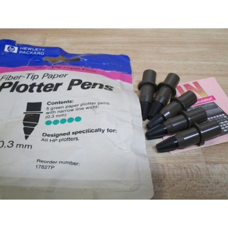 Hewlett Packard 17827P Fiber-Tip Paper Plotter Pens (Pack of 5)