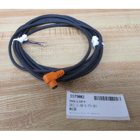Balluff BKS-S-40-6-PU-03 Connector Cable BKSS406PU03 - New No Box