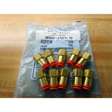 SMC KQ2F07-34 Fitting KQ2F0734 (Pack of 10)