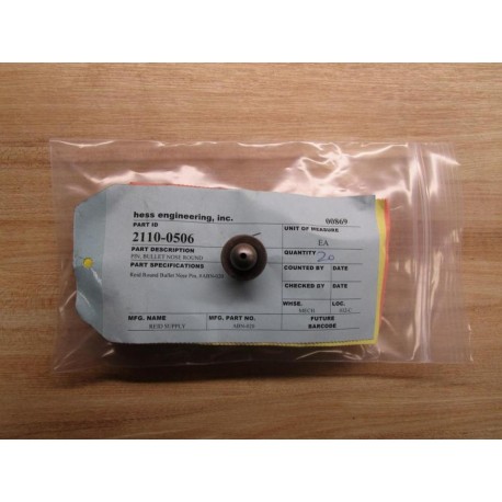 Reid Supply ABN-020 Round Nose Bullet Pin (Pack of 20) - New No Box