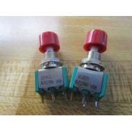 Electro Switch 0140 Push Button Switch 0301 (Pack of 2) - Used