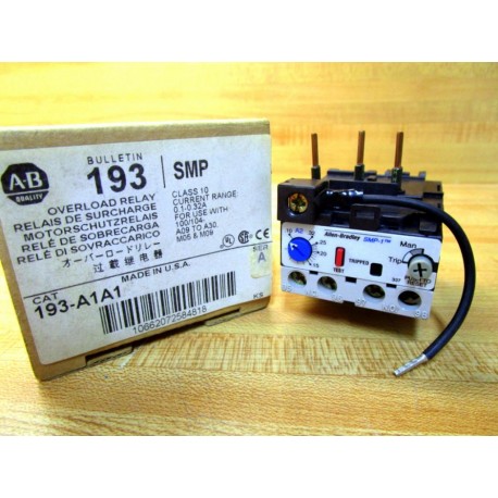 Allen Bradley 193-A1A1 Overload Relay 193A1A1