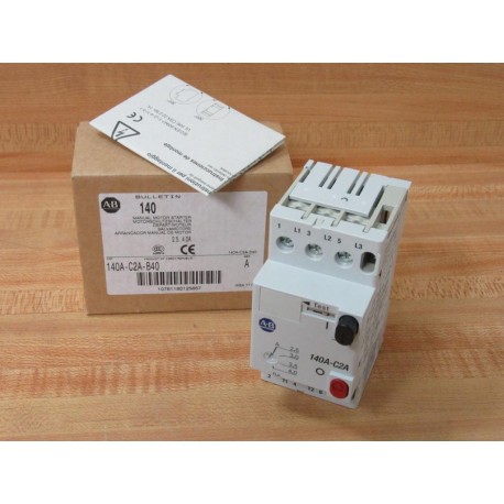 Allen Bradley 140A-C2A-B40 Manual Motor Starter 140AC2AB40