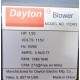 Dayton 1TDR3 Blower Wheel