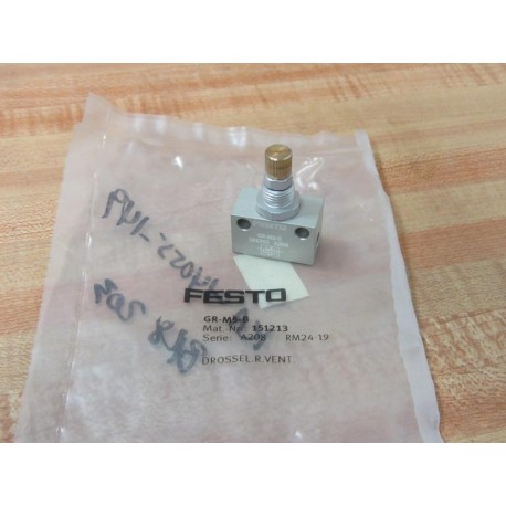 Festo GR-M5-B Flow Control Valve 151213