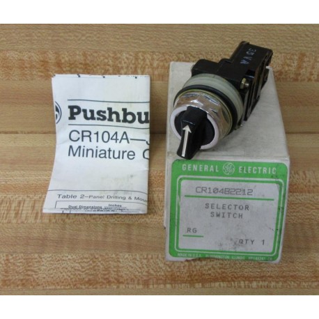General Electric CR104B2212 Selector Switch