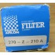 Fairey Arlon 270-Z-210-A Hydraulic Filter 270-Z-210 WO O-Ring