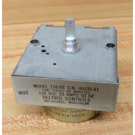 Detrol Controls 116-D1 Timer 116D1 Base Only - Used