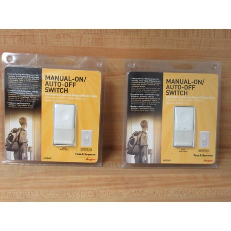 Pass & Seymour MCBWV Manual-OnOff Auto-Switch (Pack of 2)