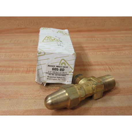 Superior Valve 605-8D Packed Angle Valve 6058D