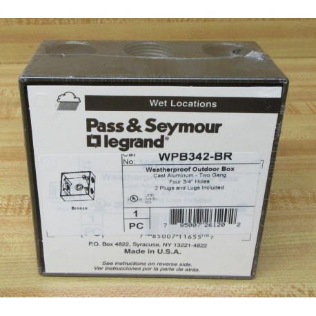 Pass & Seymour Legrand WPB342-BR Outlet Box WPB342BR