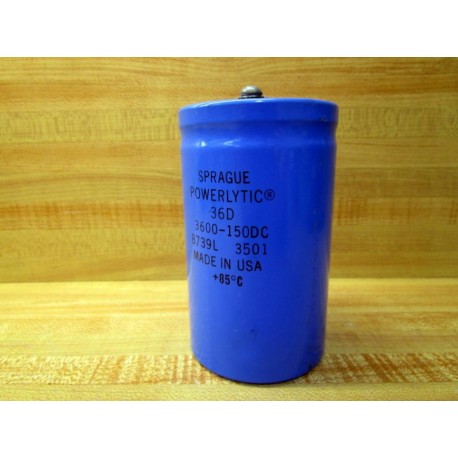 Sprague 36D 3600-150DC Capacitor 36D3600150DC - Used