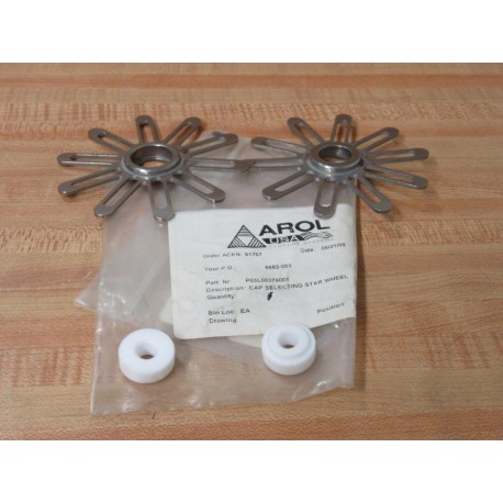 Arol P03L00376001 Cap Selecting Star Wheel (Pack of 2)